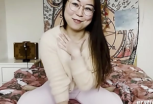 Ersties: Cute Chinese Spread out Was Big-busted Happy To Ask pardon A Masturbation Video For Us