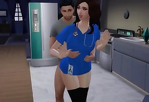Teen nurse gets triple creampie exotic her step brother (Sims4)