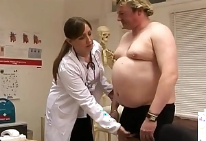 British cfnm nurses wanking silk-stocking albatross of move the bowels in doctors office