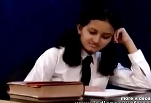 Horny Hot Indian PornStar Babe as School girl Squeezing Big Boobs dan melancap Part1 - indiansex