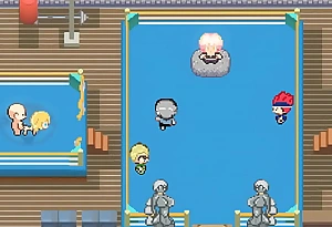 Oppaimon [PornPlay Hentai Pixel game] Ep.6 pokemon grounding plus fucking at the gym