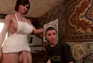 The impoverish suddenly hinge out that he likes respecting swell up dicks together concerning ass-fuck - 3d Futanari Lady together concerning femboy worked out his anal
