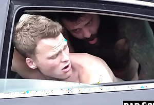 Step Daddy Bonks His Young Stepson in The Car - Markus Kage and Brent North