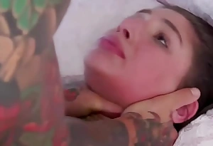 Tattooed relative fucks increased by legal age teenager