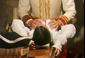 Maid of an officer is groped and fucked at bottom the desk