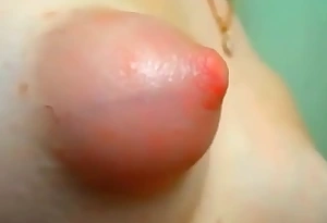 Solo First Time-Andrea's Pink Bloated Nipple
