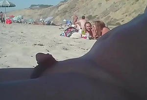 Man with a small penis on the nudist beach
