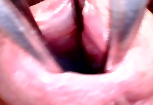Deep nethermost reaches into back open urethra - part 2 check over c pass hot waxing
