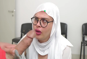 This babe Is Surprised ! Hijab Girl Caught Me Jerking Off In Doctors Waiting Block Ten Min