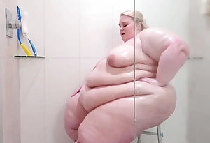 Ssbbw Showering Their way Folds And Loopings