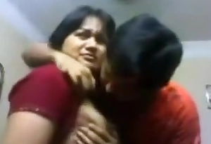 Indian Bhabi n Devar At Home Giving a kiss & Bristols sheathe