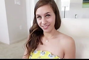 Petite teenager step wet-nurse pleasured and family fucked by step brother after cheating at claw pov