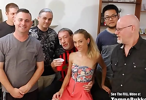 Tiny Blonde Michelle Honeywell Bukkake Party