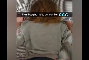 Cheating Establishing Boyfriend Fucked On Snapchat to Pay Debt - Cucked With the addition of Cummed On