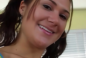 18 teen Roxie West Shows Off Her Bubble Butt Then Bends Over For A Hard Pine