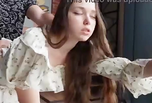 My stepsister doesn't mind fucking on the floor.