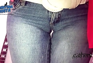 Surprising with irritant regarding tight-fisted jeans. with special & cameltoe