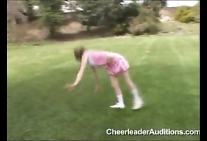 Elfin legal age teenager cheerleader!